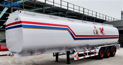 Semi-reboques de tanque de combustível personalizados TANK concluídos com suc...
