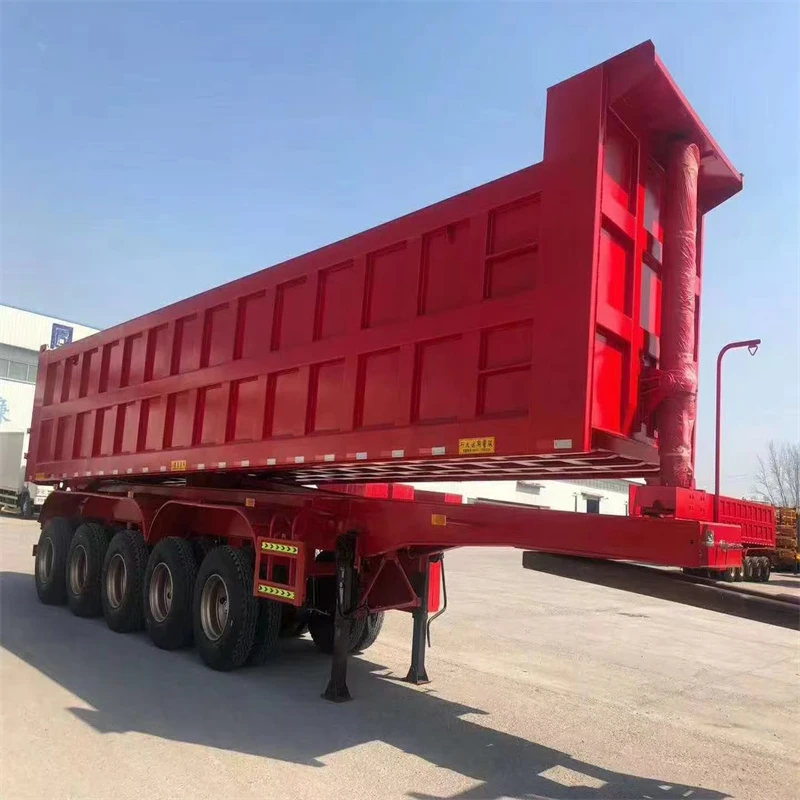 Traseiro semi -trailer de dumper