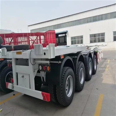 Semi-reboque de contêiner de 3 eixos